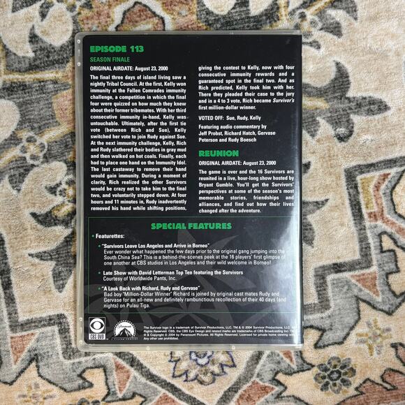 Survivor Borneo The Complete First Season Set of DVD Videos - Tested Working - Picture 12 of 15